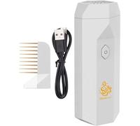 Brûleur d'encens Électrique 2 en 1 Bakhoor Cheveux & Ambiance avec Peigne - Diffuseur Idéal pour Bakhoor Yara et Ameerat, Parfum Capillaire - Accessoire pour la Maison - (Blanc)
