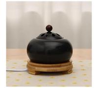 Brûleur D'encens Électronique À Température De Synchronisation, Brûleur D'encens Électrique Domestique Enfichable, Encensoir À Poudre Électronique en Céramique(Black)
