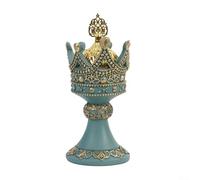 Brûleur d'encens élégant de style rétro, parfait pour améliorer votre espace de méditation (bleu)