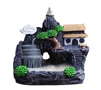 Brûleur d'encens en cascade, 10,5 x 3,5 x 10,2 cm, porte-encens pour aromathérapie, diffuseur d'arômes en cascade pour décoration d'intérieur, figurines de yoga