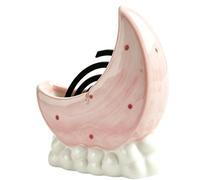 Brûleur D'encens en Céramique | Adorable Design Forme De Lune en Céramique Grande Capacité,Brûleur Encens en - pour Une Salle De Méditation Une Chambre Studio De Yoga Dortoir