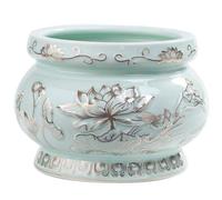Brûleur d'encens en céramique de 13,3 cm, style, accessoire de culte bouddhiste