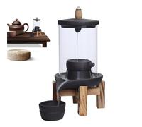 Brûleur D'encens en Céramique - Porte-Cône À Effet Reflux, Support Aromatiquee avec Protection Vent, ÉLément Décoratif pour Maison | IDéal pour Méditation, Relaxation, Spa Et Cadeau pour Proches