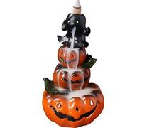 Brûleur d'encens en forme de citrouille d'Halloween, design rétro, parfait pour la décoration intérieure, une utilisation de fête et cadeau pour les amis et la famille, fournitures de fête d'Halloween