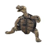 Brûleur d'encens en forme de tortue antique, multifonctionnel en alliage de zinc Kung Fu pour la méditation zen, aide au sommeil et décoration d'intérieur dans l'étude, le bureau, la chambre à coucher