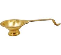 Brûleur d'encens en laiton camphre Jyot Dhoop Dhuni Sambrani, loban, bakhor, brûleur pour parfum et spirituel pour la maison, le temple, la prière - Lot de 1 brûleur de camphre (Jyot)