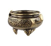 Brûleur d'encens en laiton de style vintage en cuivre pur, encens miniature pour aromathérapie et décoration de la maison