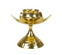 Brûleur d'Encens en laiton Fleur de Lotus 7cm｜Pour Résine, Cône & Bâton