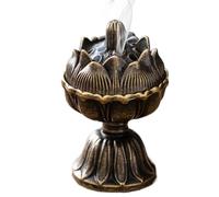 Brûleur d'encens en métal - encensoir d'encens, brûleur de, brûleur d'encens au Charbon de Bois, brûleur d'encens pour Le Yoga, Spa, aromathérapie, Conception élégante en Alliage de Zinc
