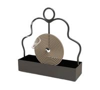 Brûleur d'encens en métal, support de rangement pour encens, suspension ignifuge, avec poignée, décoration d'intérieur, bol d'encens décoratif, récupérateur de cendres pour l'intérieur et la chambre à