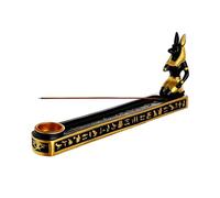 Brûleur d'encens en résine égyptienne antique ornement maison de thé décoration de la maison statue de dieu chat égyptien support plaque plaque