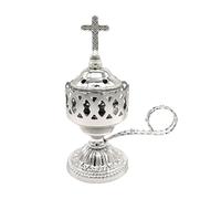 Brûleur d'encens enfichable : petit brûleur domestique, charbon de santal, encens en métal d'intérieur, norme européenne avec petite prise du Moyen-Orient | Aromathérapie maison pour utilisation