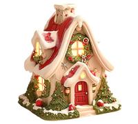 Brûleur d'encens, Joli Support de brûleur d'encens en résine pour cabane en rondins de Noël, Portable pour la décoration Vacances à l'intérieur la Maison, cabane en rondins