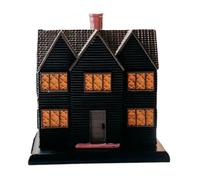 Brûleur d'encens maison de sorcière d'Halloween en résine pour décoration d'intérieur festive