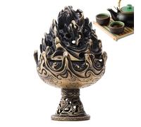 Brûleur d'Encens Métal,Petit Brûleur d'Encens Chinois Ancien en | Porte-Cône À Encens | pour Maison Familiale Salle de Yoga Extérieur Patio Cérémonie Restaurants Hôtel Église Temple
