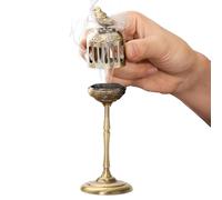 Brûleur d'encens métal - Support d'aromathérapie, décoration rétro, Support de Parfum, Ornement de Bureau élégant | Premium Pratique pour Yoga méditation Spa Camping Maison désodorisant déc