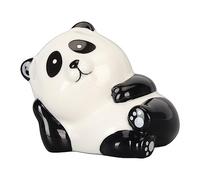 Brûleur d'Encens Panda, Porcelaine Blanche, Support Bâton d'Encens Mignon et Réaliste, Décoration Intérieure - Purifie l'Air, Favorise Méditation et Détente