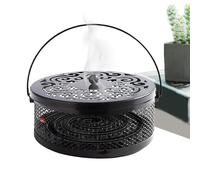 Brûleur d'encens Portable - Support de Bobine de Mouche en Fer, récipient Ignifuge | Système de Structure de Dispersion de en métal sans Danger pour la Chaleur, Plate-Forme décorativ