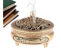 Brûleur d'encens - Porte-bobine fabriqué à la main avec partie supérieure amovible, chauffe-parfum traditionnel | Instrument de relaxation, grotte de table pour chambre à coucher, refuge, bureau, nook