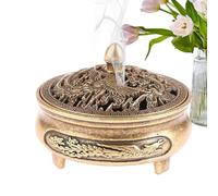Brûleur d'encens pour bâtons, bol d'encens pour bâtons d'encens pour bâton/cône/bobine d'encens, porte-encens en forme de cône, support en métal pour décoration de chambre à coucher, bureau