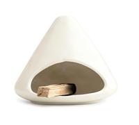 Brûleur d'encens pour cheminée, en céramique, support Palo Santo avec cheminée | Mini bol d'encens en céramique pour sauge blanche, herbes et bâtonnets d'encens | Accessoire d'encens pour le bien-être