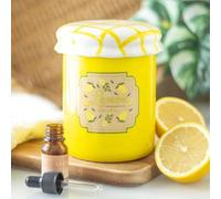 Brûleur d'huile et chauffe-cire en pot de citron