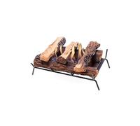 Brûleur en acier de 2000W avec bûches décoratives PURLINE G