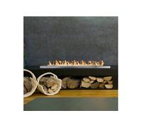 Brûleur encastrable pour cheminée à bioéthanol 1,7 L en acier inoxydable