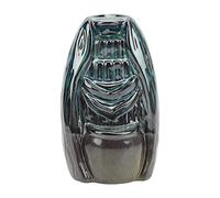 Brûleur Encens Backflow en Céramique, Design Émaillé Unique, Décoration Cascade Aromatique - Relaxation, Soulagement Stress, pour Salon et Bureau