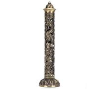 Bruleur Encens, Porte-encens Brûleur Bâton Vertical Brûleur D'Encens Bronze Tone Dragon Phoenix Encens Porte-encens Relief Artisanat Ornements Décoration de Salon de thé