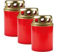 Brûleur horaire pack de 3 18h rouge ( couvercle doré )