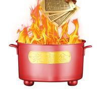 Brûleur incinérateur résistant à la chaleur, cage à papier avec couvercle - Pour jardin, cour, ferme, patio, ordures en bois, feux de camp, cheminées de camping