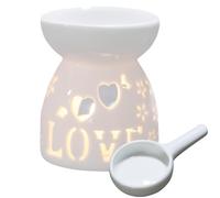 Brûleur léger à thé en céramique, 50 ml d'huile d'aromathérapie | Stove, bougies, brûleurs creux pour trois options de motif scentées