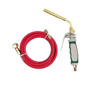 Brûleur manuel lance-flammes, double interrupteur, soudeur à gaz liquéfié, flamme spirale avec 1 appareil de soudage de tuyau en caoutchouc de 6 m