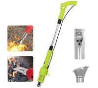 Brûleur Mauvaises Herbes électrique 2000 W avec 2 Buses, bâton désherbage | Température maximale 650 °C, démarreur barbecue électrique, nettoyage l'allée, du patio, du jardin, de l'allée(Green)