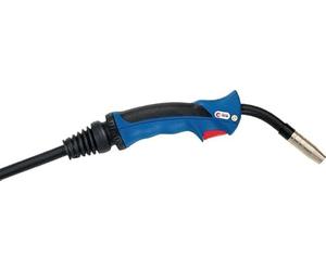 Brûleur MIG/MAG BINZEL MB 15 AK refroidi au gaz ERGO-GRIP 5 m bleu avec bouton poussoir