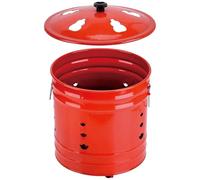 Brûleur pour papier avec couvercle, poignée ergonomique, brûleur pour papier, bac de combustion résistant aux étincelles pour jardin, terrasse, camping, balcon