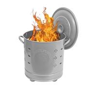 Brûleur pour papier, incinérateur en acier inoxydable avec couvercle, cheminées extérieures pour jardin, terrasse, jardin, cour, fournitures de camping