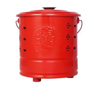 Brûleur, Seau en Acier Inoxydable pour Brûler Billets pour Rituels Traditionnels Jardin Balcon Terrasse Cour Plage Vacances Qingming