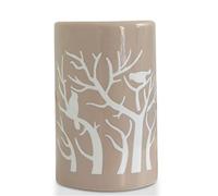 Brûleur Senteur Fondant Parfumé - Brûle Parfum Huile Essentielle Aromathérapie - Porte Bougie Chauffe-Plat Treebee en Céramique Beige et Décoratif - H 11 cm Treebee Nude- Zen’Arôme
