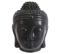 Brûleur - Something Different - Tête de Bouddha - Céramique - Noir - 9 cm x 14 cm