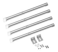 Brûleurs barbecue universels inox 31-44 cm (Ø 2,54 cm) - Lot de 4 avec visserie