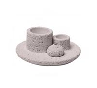 Brûleurs de ciment multi-usages pour bâtons d'encens, sauges et cendres, plateau pour accessoires de relaxation, support de sauge avec récupérateur de cendres