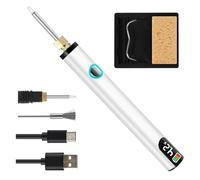 Brûleurs de fil rechargeables pour la fabrication de bijoux et les travaux manuels, température réglable de 330 à 450 ℃ avec 2 embouts de rechange