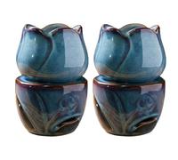 Brûleurs de Fusion de Cire Ensemble 2, brûleur d'arôme en céramique Bougie diffuseur Tarte Tarte Brûère Cire Chambre à la Maison décor