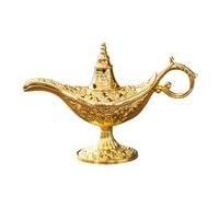 Brûleurs d'encens en métal en forme de lampe Aladdins - Pièce décorative - Design stable pour un usage domestique pour méditations, relaxation, lampe Aladdins