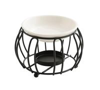 Brûleurs D'huile Essentielle en Forme De Citrouille Métal avec Bol Céramique Porte-Bougie Chauffe-Plat Diffuseur D'aromathérapie pour Le Bureau À Domicile Brûleurs De Conceptions Creuses