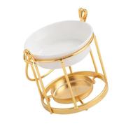 Brûleurs d'huiles essentielles en métal avec grande capacité en céramique - En forme de cage - Diffuseur d'aromathérapie - Support parfumé