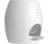 Brûleurs Parfumé Céramique Brûle Bougie Motif Étoiles Et Fleurs,Aromathérapie,Brûleur Huile Essentielle Avec Porte-Bougie Pour Décoration Maison Méditation (Brûleur A)
