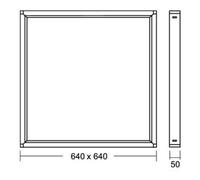 brumberg brumberg Cadre de montage M625 blanc 640 × 640 × 50 mm Quantité:1